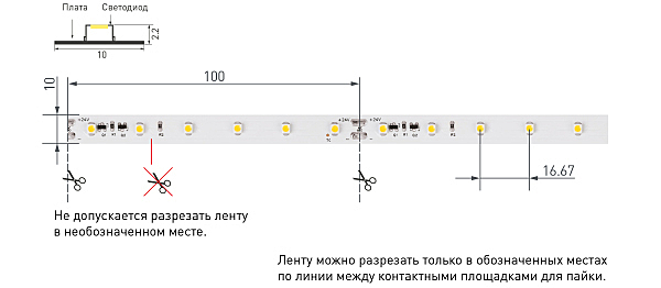 LED лента Стабилизированная 025009