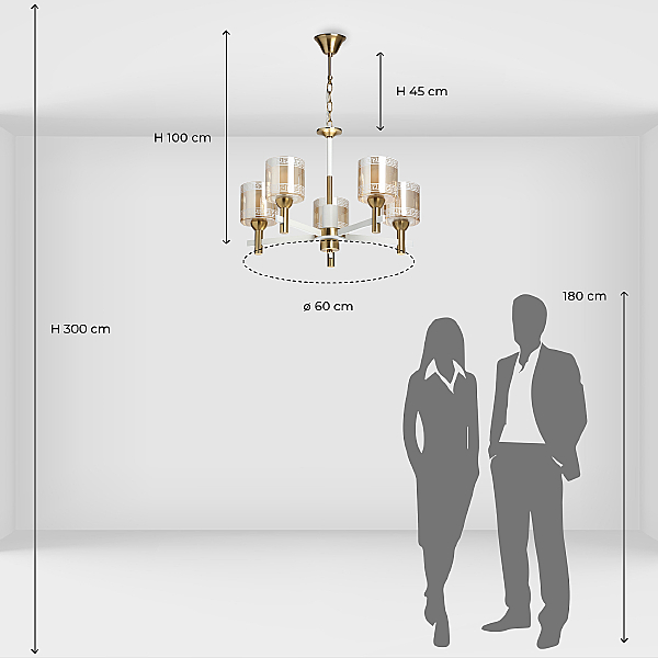 Подвесная люстра Каталина 361011805