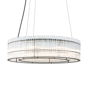 Подвесная люстра KM1293 771198 (KM1293P-8 black/clear)