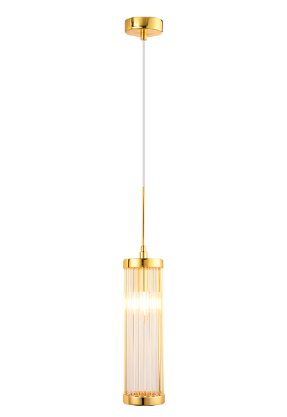 Светильник подвесной Tadeo TADEO SP1 D100 GOLD/TRANSPARENTE