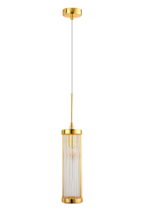 Светильник подвесной Tadeo TADEO SP1 D100 GOLD/TRANSPARENTE