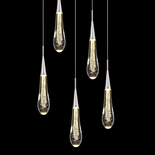 Светильник подвесной Pour MD-023B-5 chrome