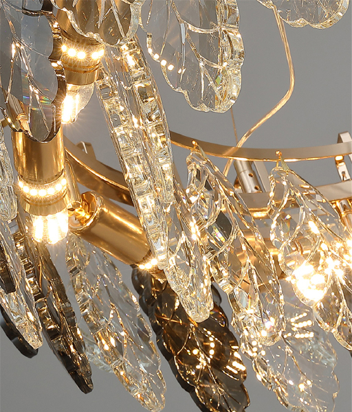 Подвесная люстра D8011P D8011P/R-1000 gold/smoky