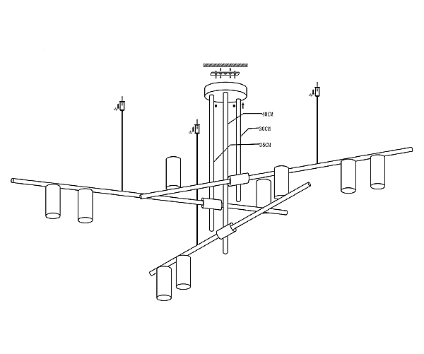 Потолочная люстра Рия 07621-9,20