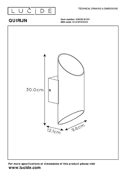 Настенный светильник Quirijn 09233/01/31