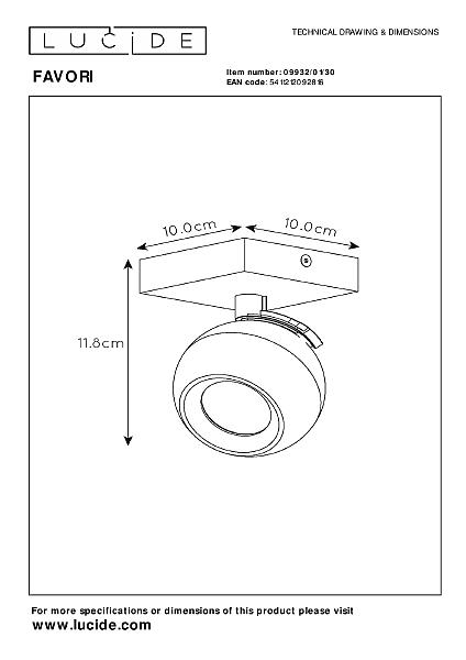Светильник спот Favori 09932/01/30