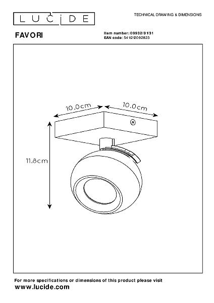 Светильник спот Favori 09932/01/31