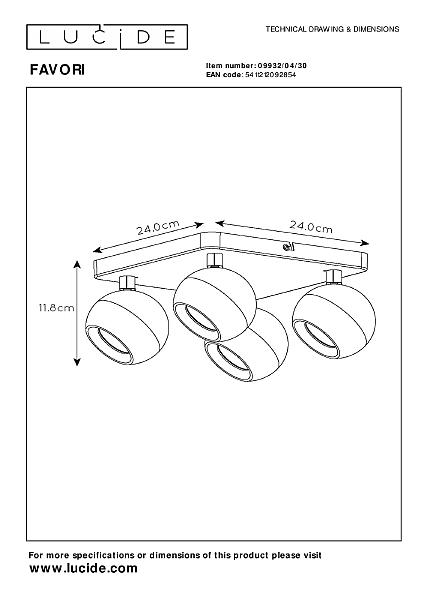 Светильник спот Favori 09932/04/30