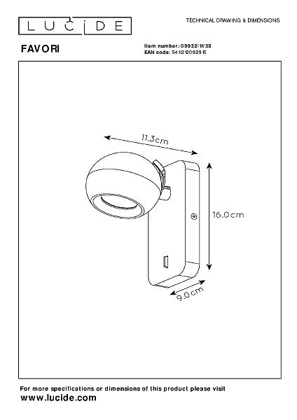 Светильник спот Favori 09932/11/30