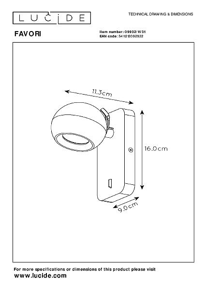 Светильник спот Favori 09932/11/31