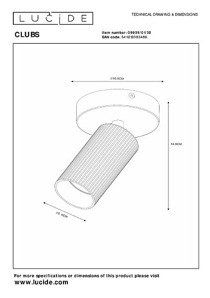 Светильник спот Clubs 09939/01/30