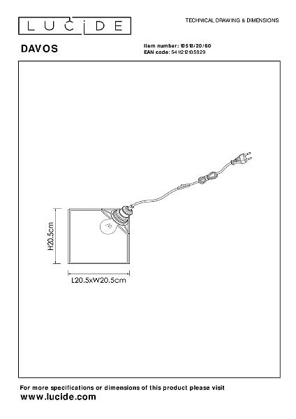 Настольная лампа Davos 10518/20/60