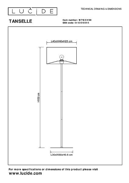 Торшер Tanselle 10715/01/99