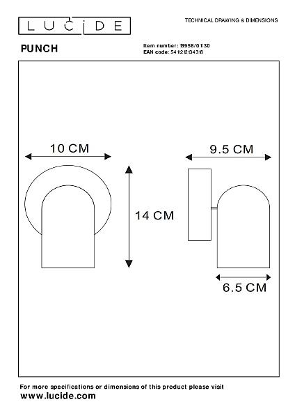 Светильник спот Punch 13958/01/30