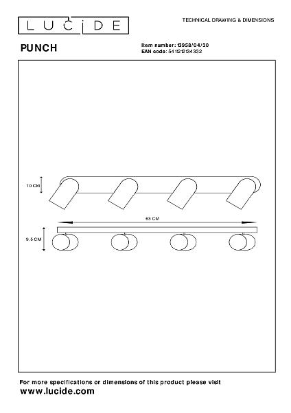 Светильник спот Punch 13958/04/30