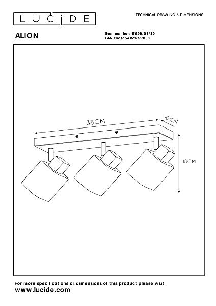 Светильник спот Alion 17999/03/30