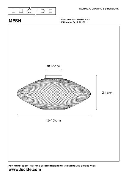 Светильник потолочный Mesh 21123/45/02
