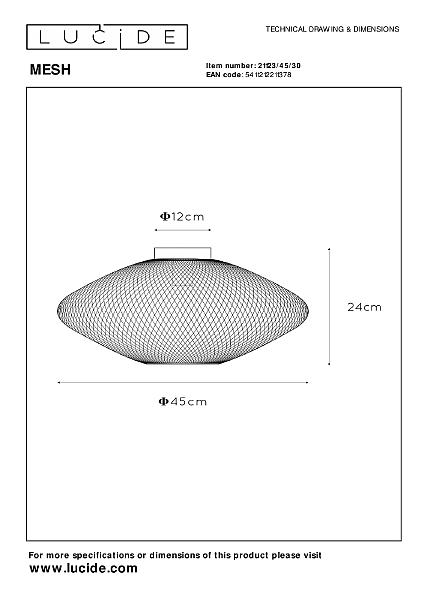 Светильник потолочный Mesh 21123/45/30