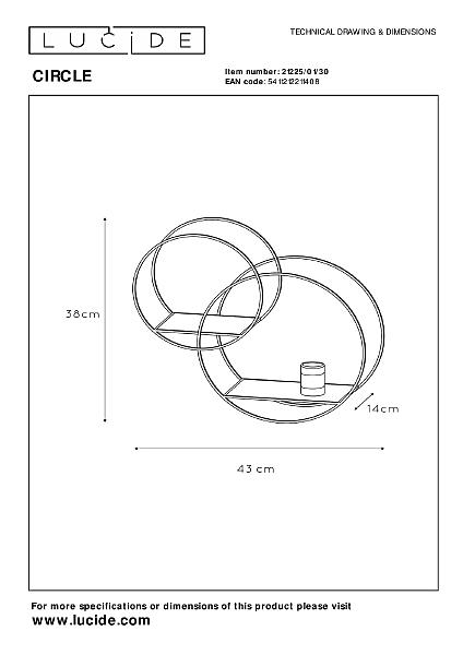 Настенное бра Circle 21225/01/30