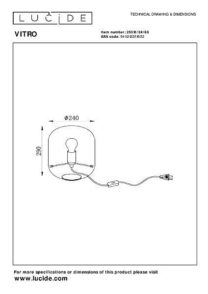 Настольная лампа Vitro 25510/24/60