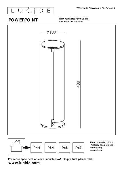 Розетка Powerpoint 27849/02/29