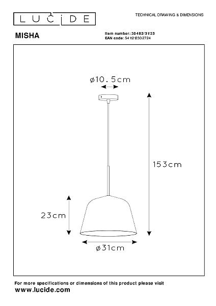 Светильник подвесной Misha 30482/31/33