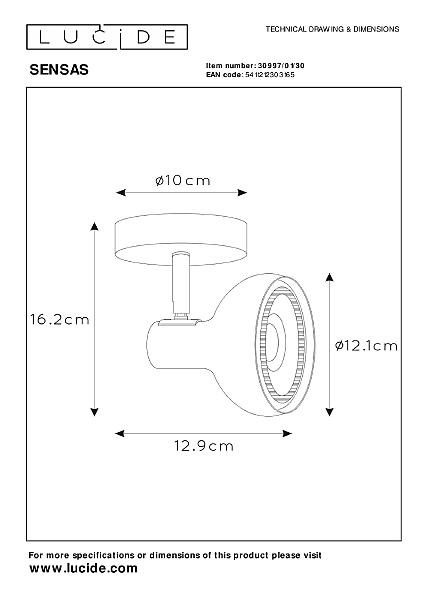 Светильник спот Sensas 30997/01/30