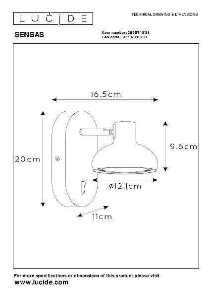 Светильник спот Sensas 30997/11/31