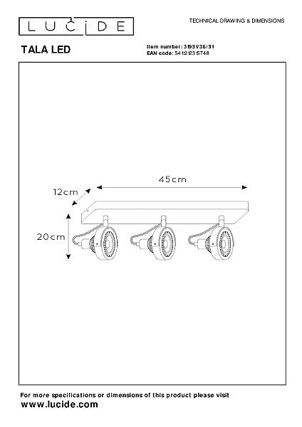 Светильник спот Tala Led 31931/36/31