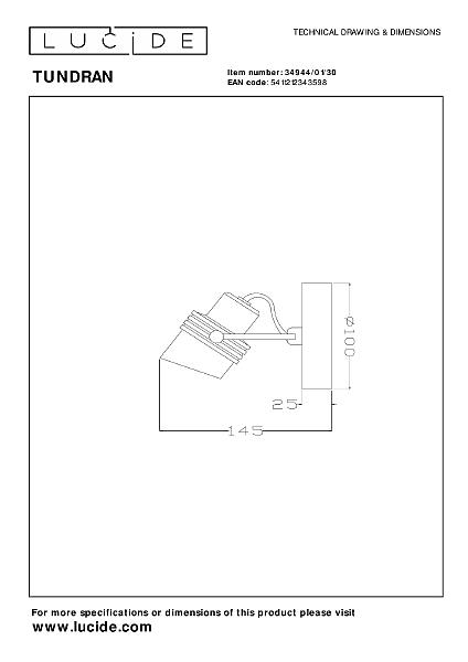 Светильник спот Tundran 34944/01/30