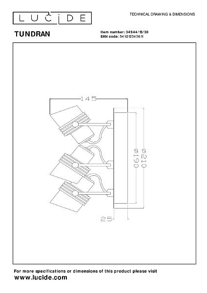 Светильник спот Tundran 34944/13/30