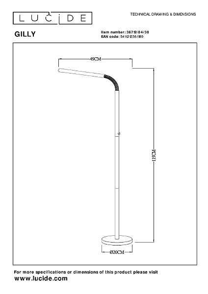 Торшер Gilly 36712/04/30