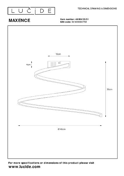 Потолочная люстра Maxence 46199/25/31