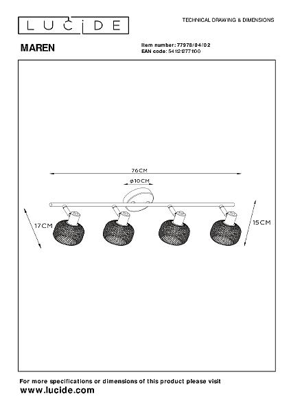 Светильник спот Maren 77978/04/02