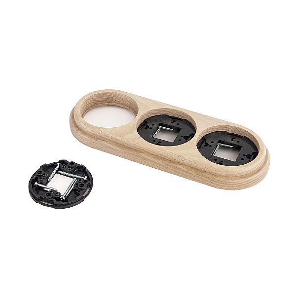 Рамка Werkel W0035224/ Рамка на 3 поста (светлый бук) (RAMKA 03 WL15 M0)