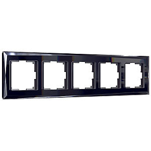 Рамка Werkel W0051208/ Рамка на 5 постов Diamant (черный)