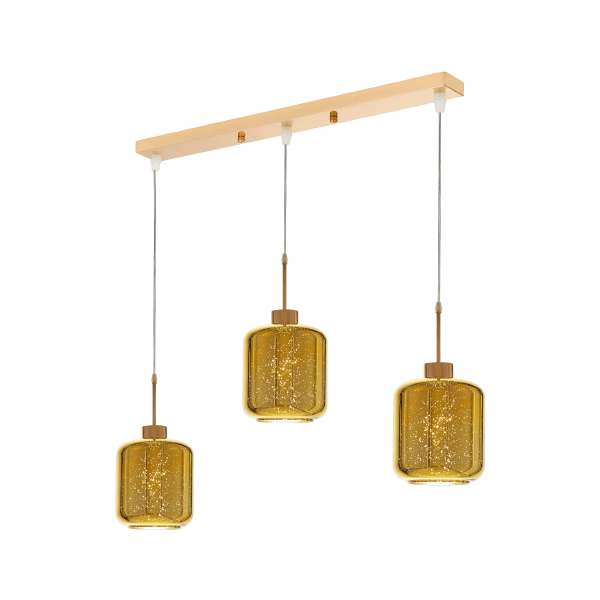 Светильник подвесной Lumina Deco LDP 6811-3 PR GD