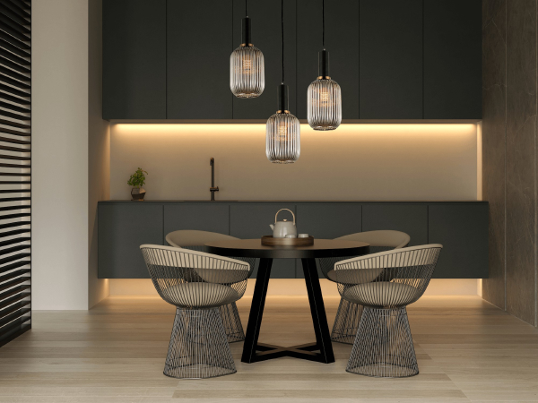 Светильник подвесной Lumina Deco LDP 1218-1 GY+BK