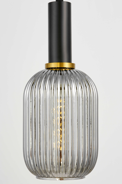 Светильник подвесной Lumina Deco LDP 1218-1 GY+BK