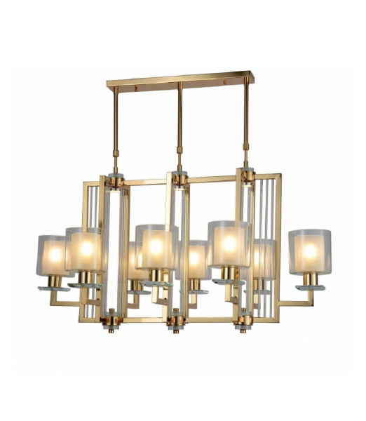 Люстра на штанге Lumina Deco LDP 8012-8 PR F.GD