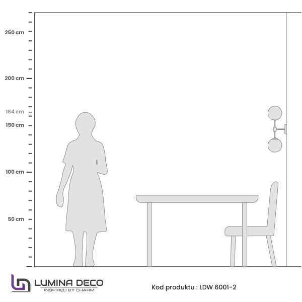 Настенное бра Lumina Deco LDW 6001-2 MD