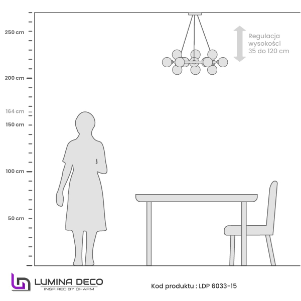 Подвесная люстра Marsiada LDP 6033-15 MD