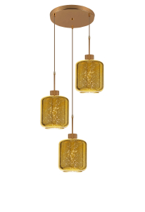 Светильник подвесной Alacosmo LDP 6811-3 RD GD