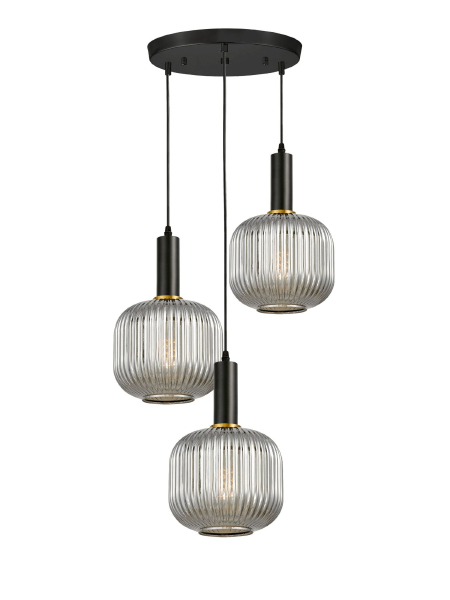 Светильник подвесной Gato LDP 1217-3 GY+BK