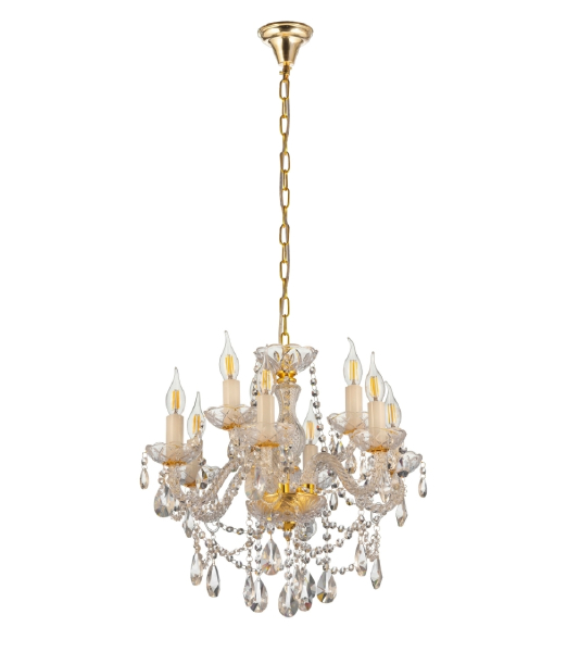 Подвесная люстра Eliza LDP 7026-6+3 SL+GD