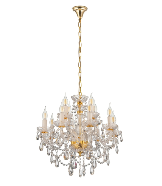 Подвесная люстра Eliza LDP 7026-8+4 SL+GD