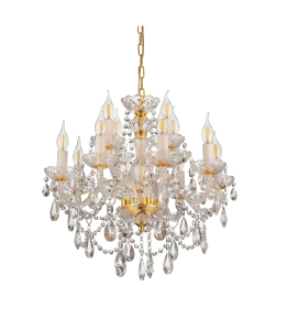 Подвесная люстра Eliza LDP 7026-8+4 SL+GD