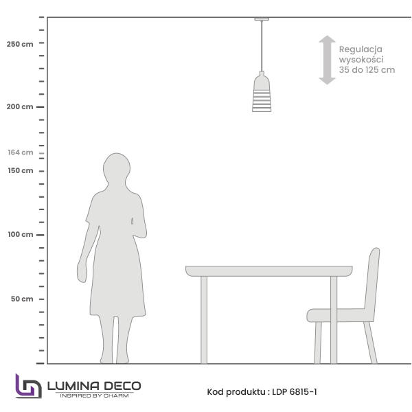 Светильник подвесной Etrica LDP 6815 GD