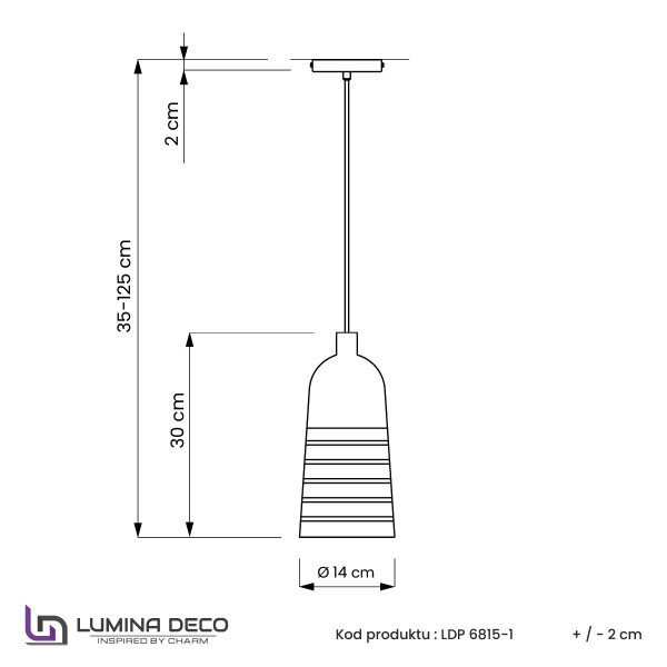 Светильник подвесной Etrica LDP 6815 GD