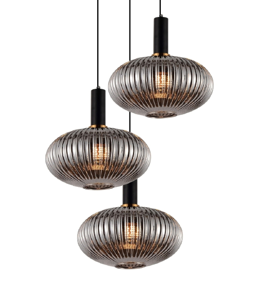 Светильник подвесной Floril LDP 1216-3 GY+BK